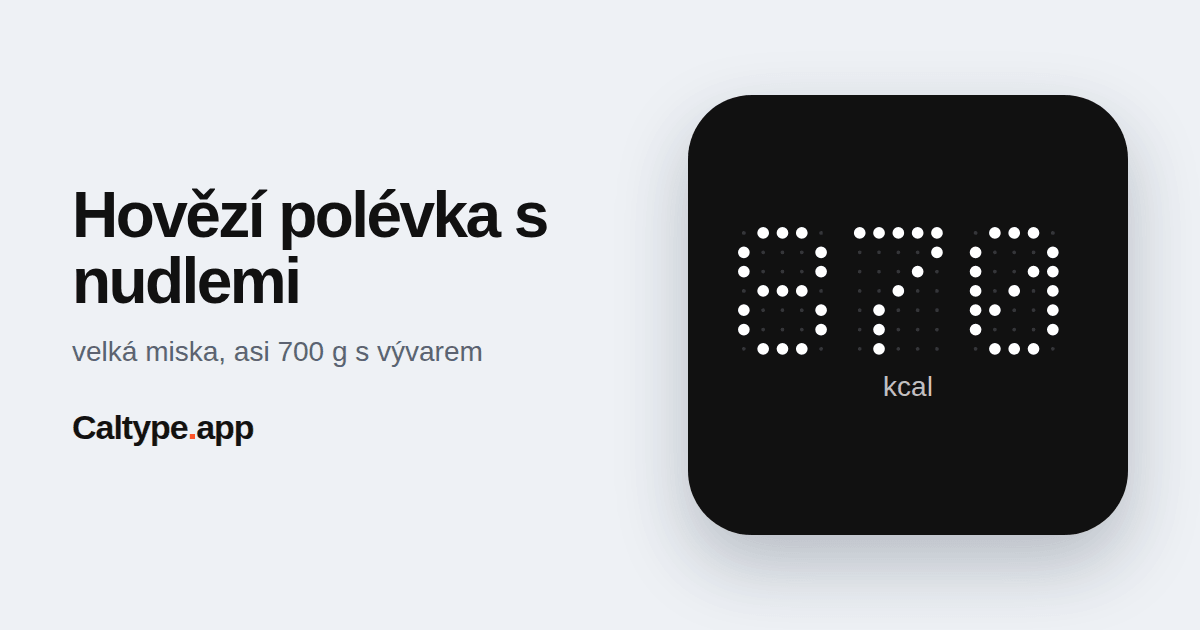 Sdílet: Hovězí polévka s nudlemi