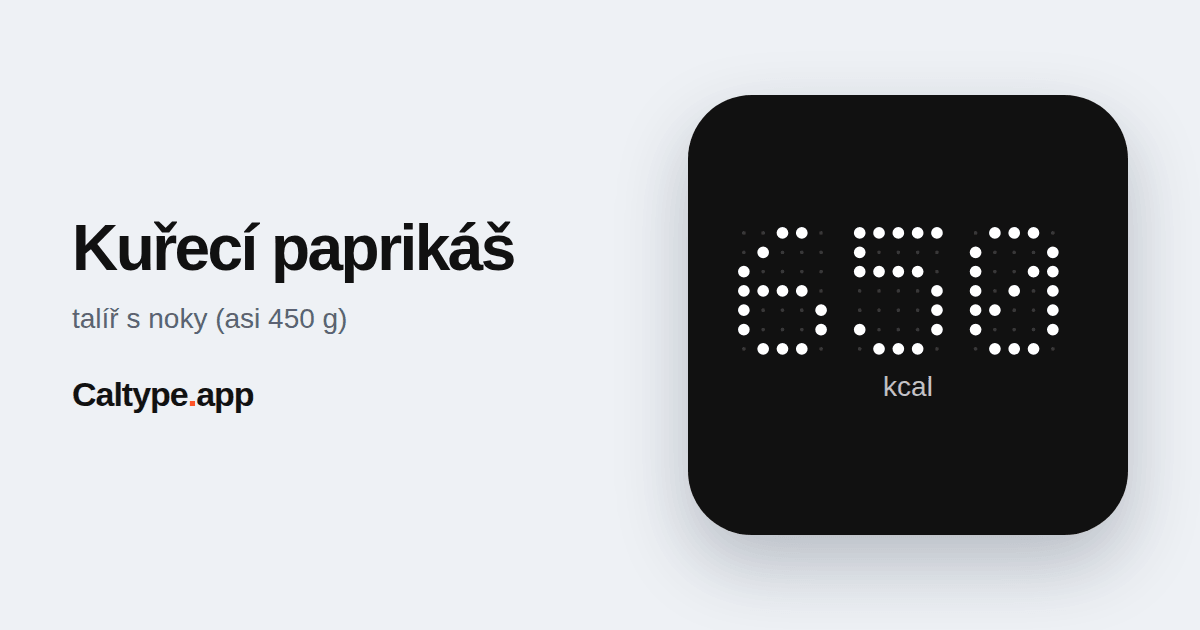 Sdílet: Kuřecí paprikáš