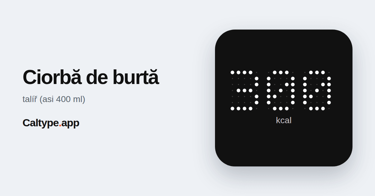 Sdílet: Ciorbă de burtă