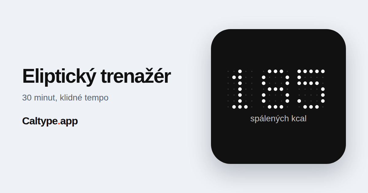 Sdílet: Eliptický trenažér