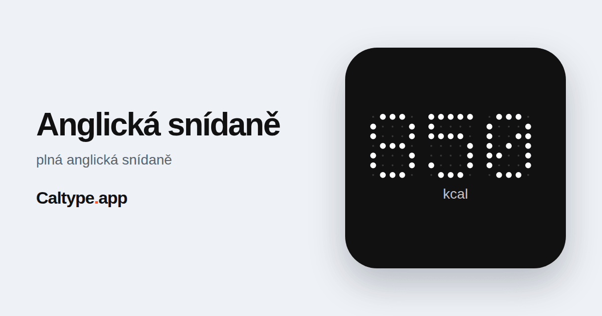Sdílet: Anglická snídaně