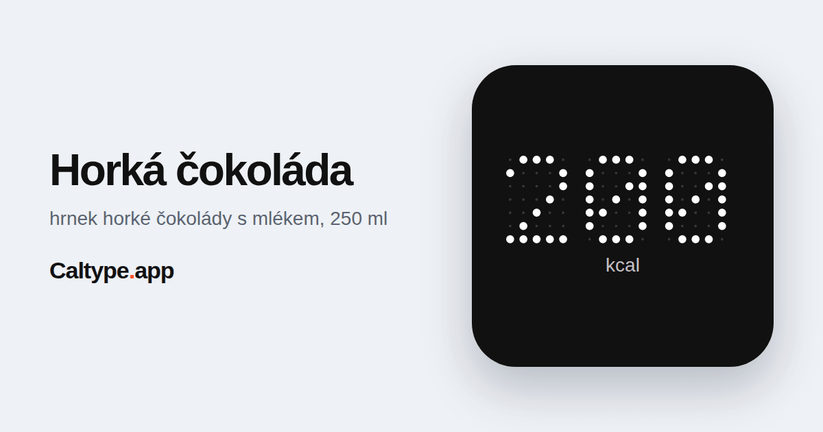 Sdílet: Horká čokoláda