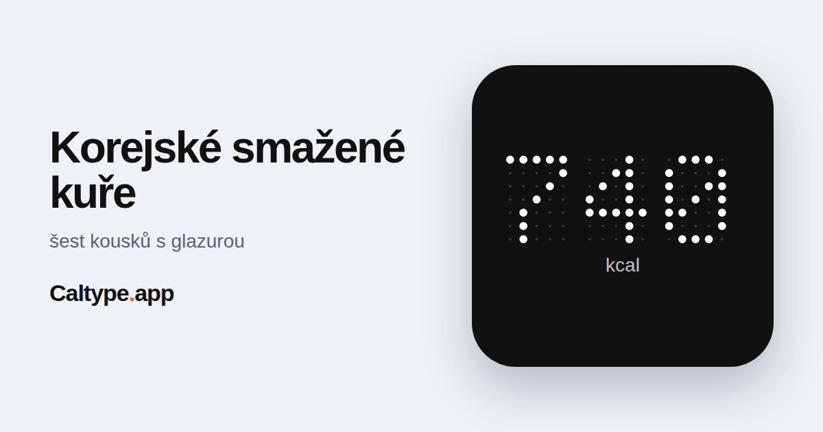 Sdílet: Korejské smažené kuře