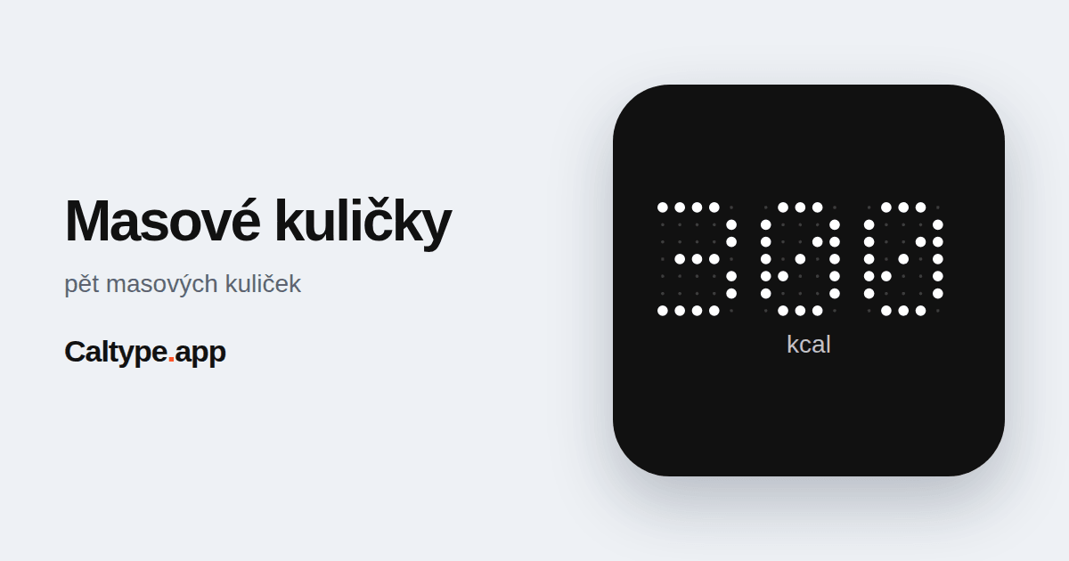 Sdílet: Masové kuličky