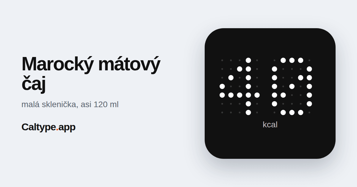 Sdílet: Marocký mátový čaj
