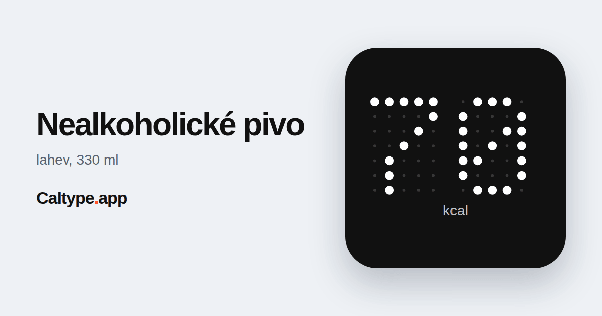 Sdílet: Nealkoholické pivo