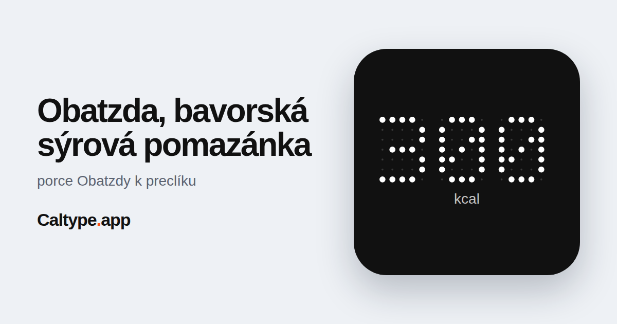 Sdílet: Obatzda, bavorská sýrová pomazánka