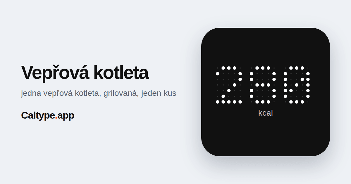 Sdílet: Vepřová kotleta