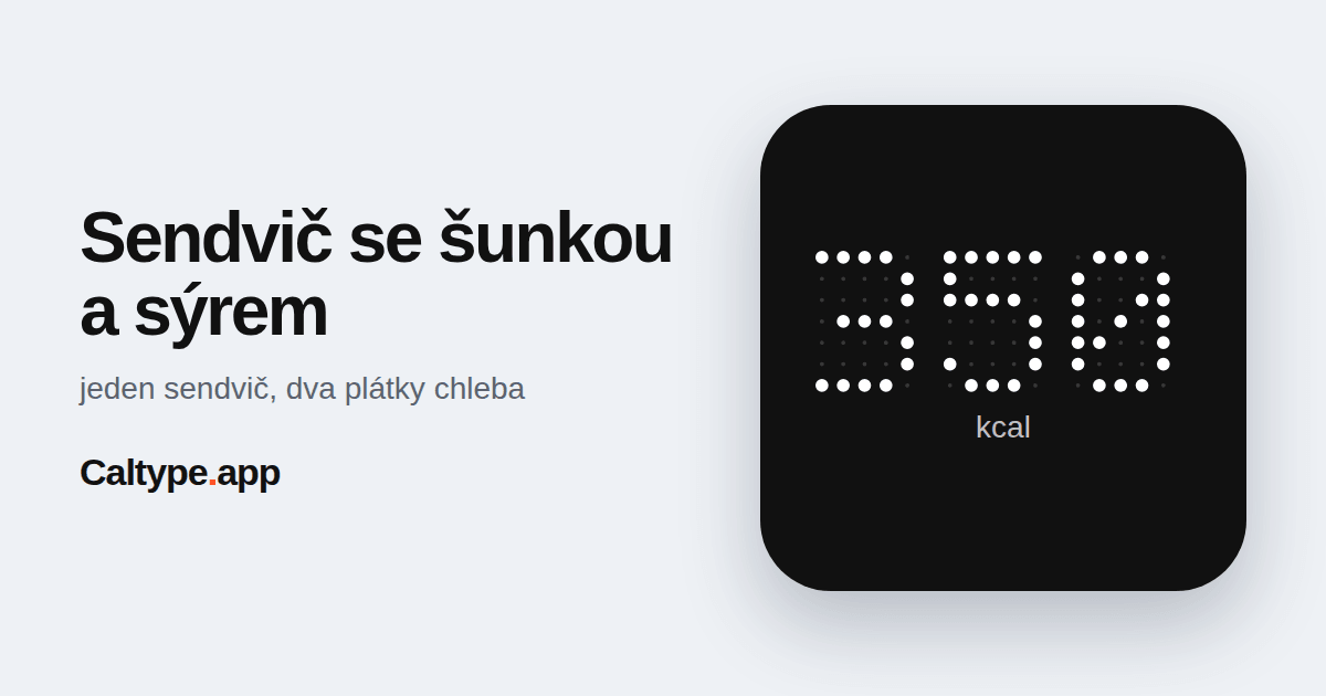 Sdílet: Sendvič se šunkou a sýrem