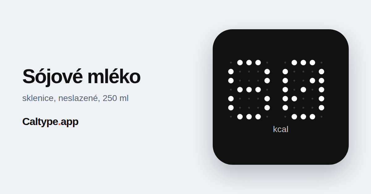 Sdílet: Sójové mléko