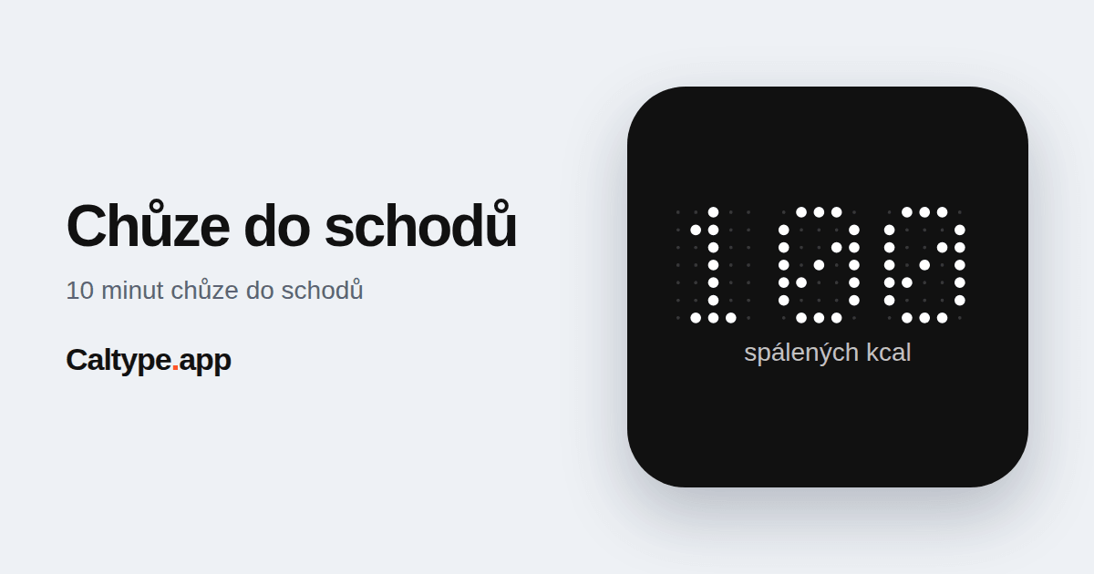 Sdílet: Chůze do schodů