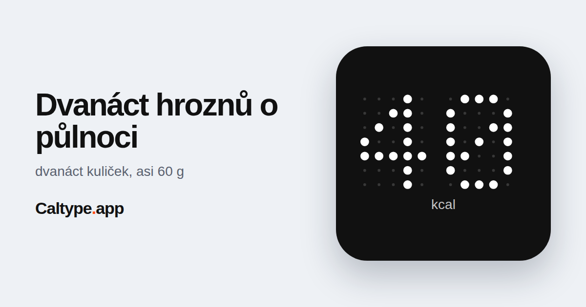 Sdílet: Dvanáct hroznů o půlnoci
