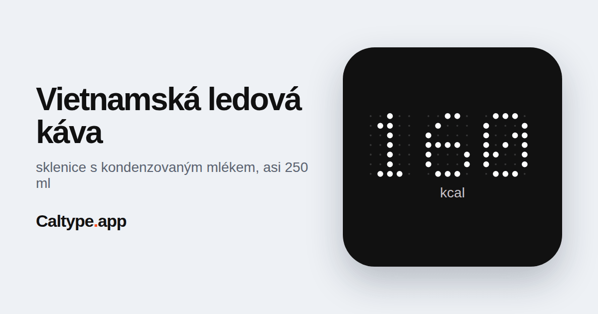 Sdílet: Vietnamská ledová káva