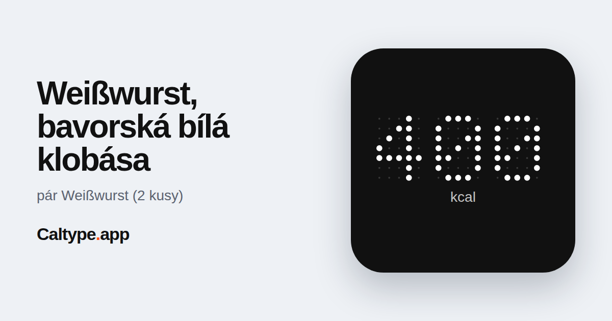 Sdílet: Weißwurst, bavorská bílá klobása