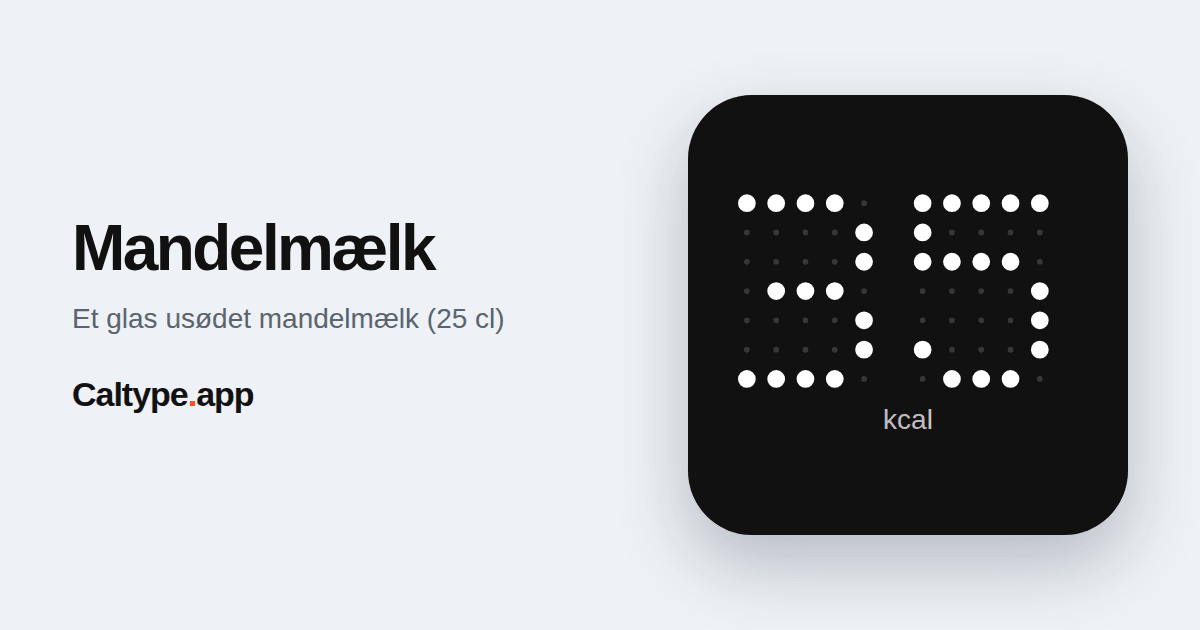 Del: Mandelmælk