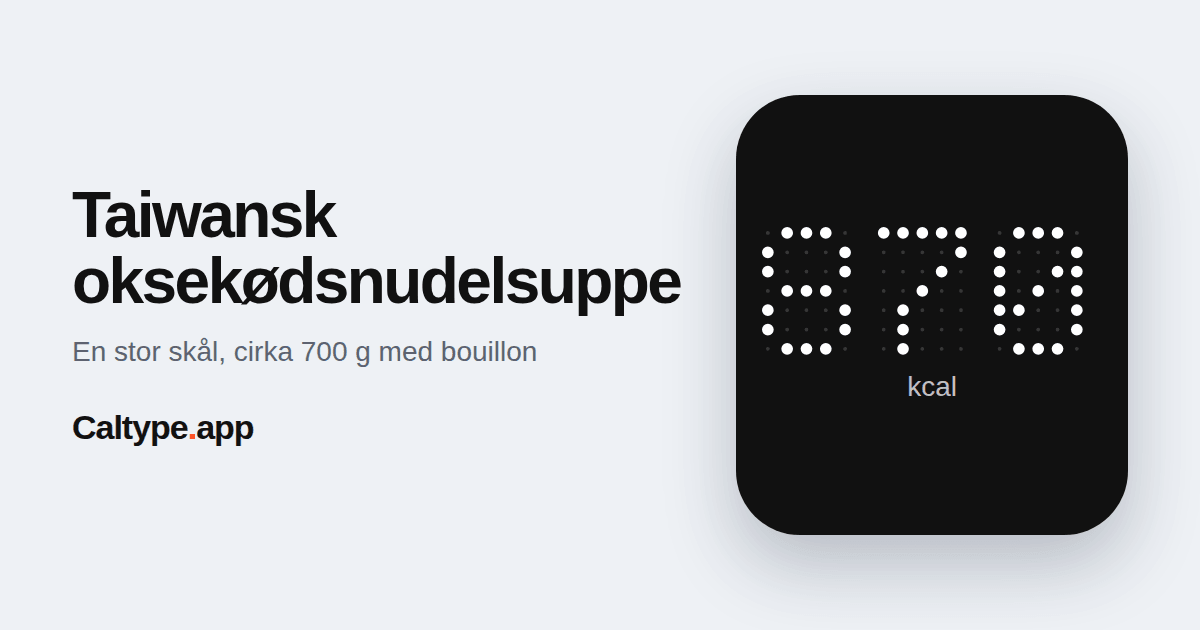 Del: Taiwansk oksekødsnudelsuppe