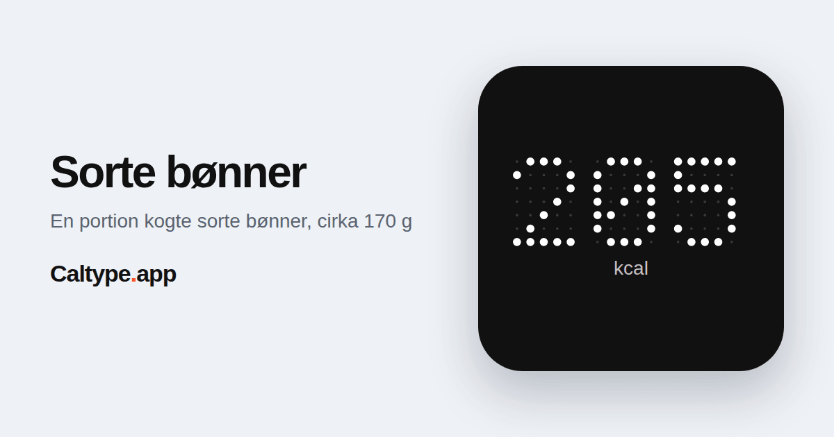 Del: Sorte bønner