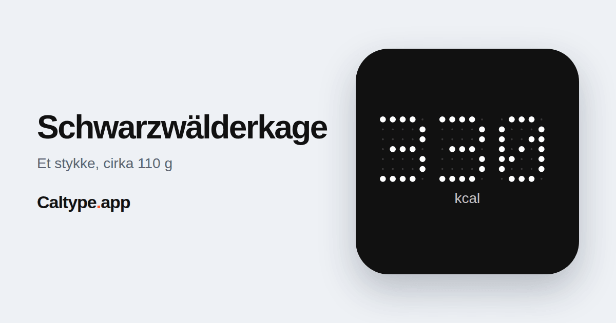 Del: Schwarzwälderkage