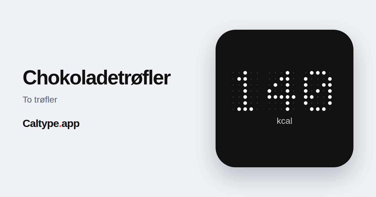 Del: Chokoladetrøfler