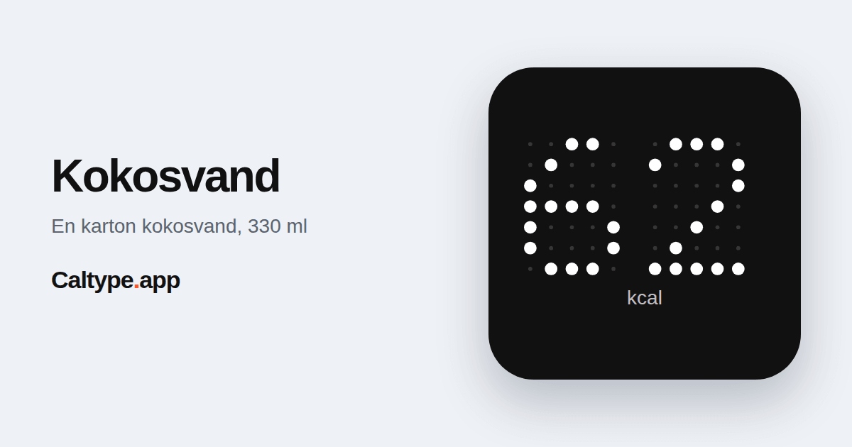 Del: Kokosvand