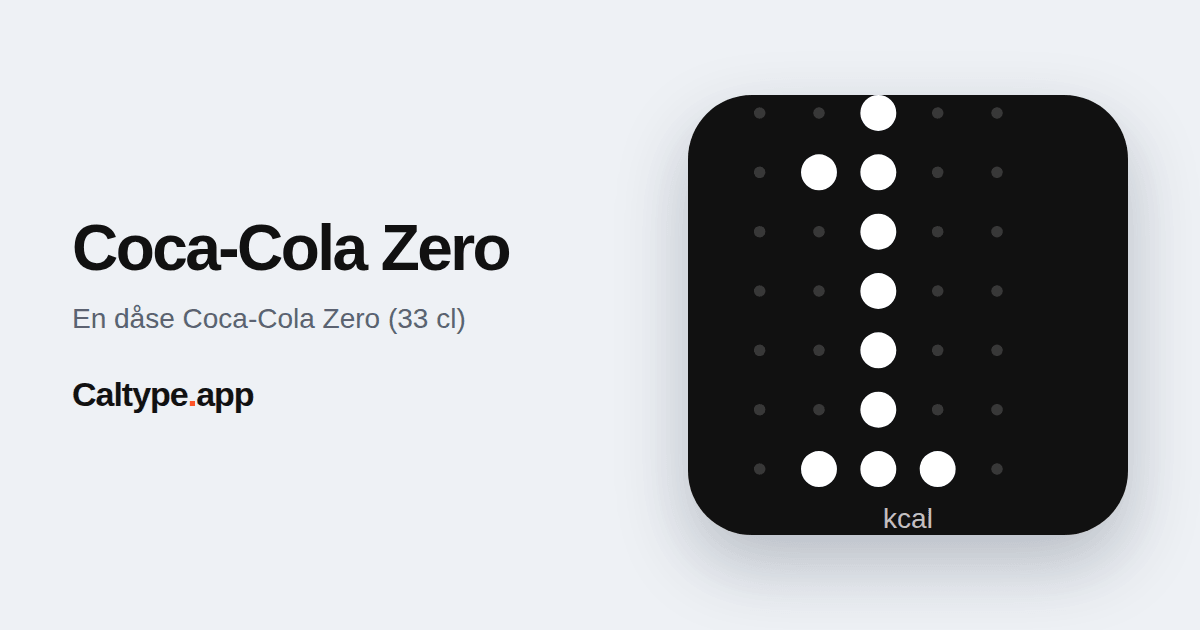 Del: Coca-Cola Zero