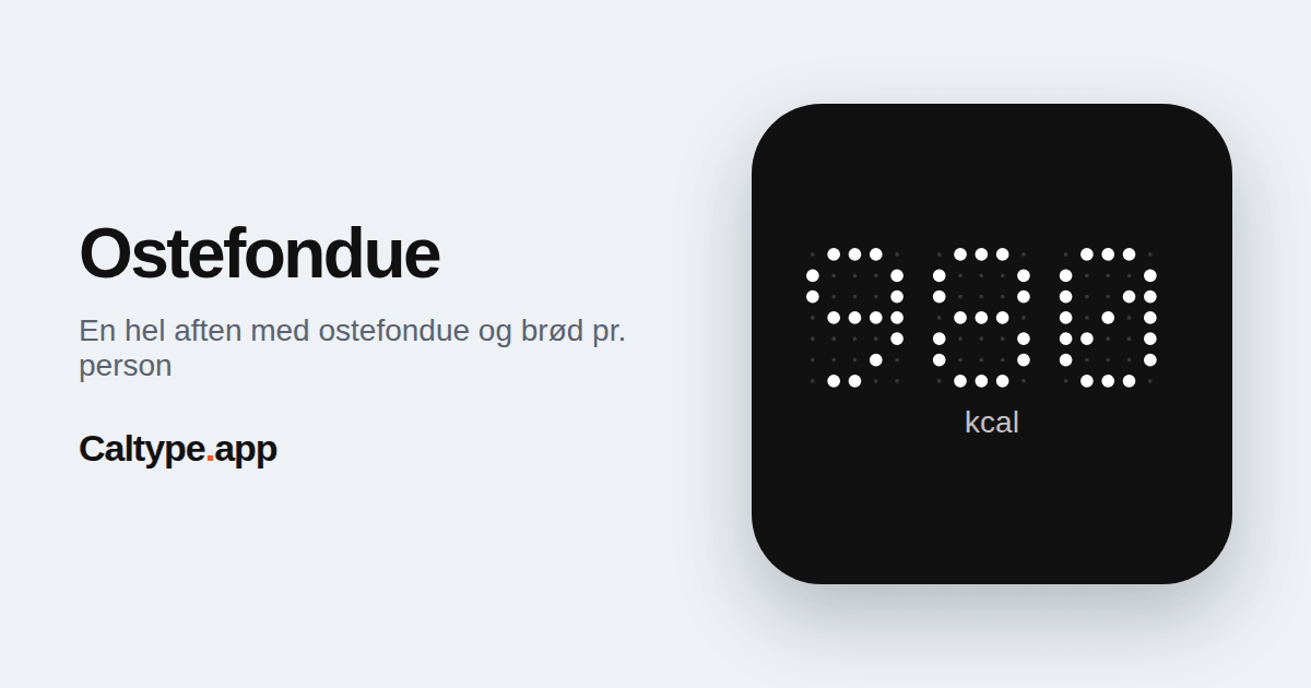 Del: Ostefondue