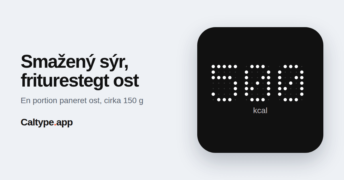 Del: Smažený sýr, friturestegt ost