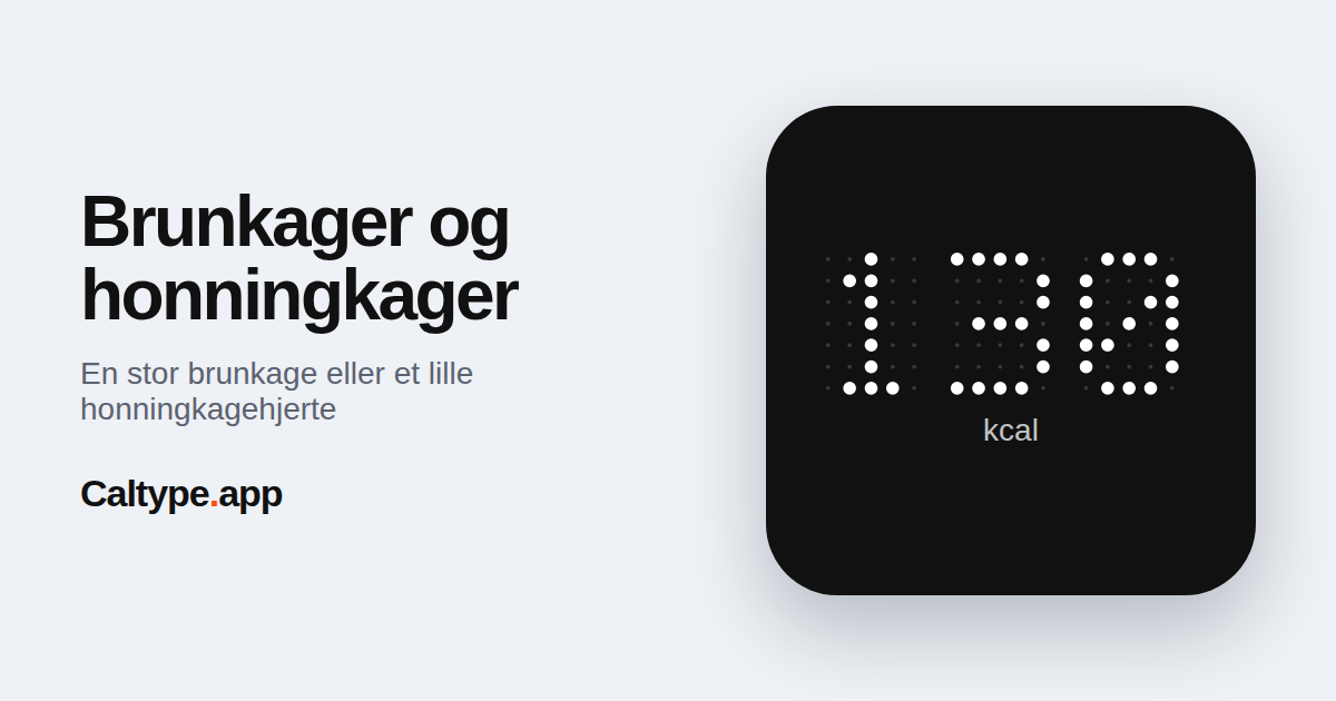Del: Brunkager og honningkager