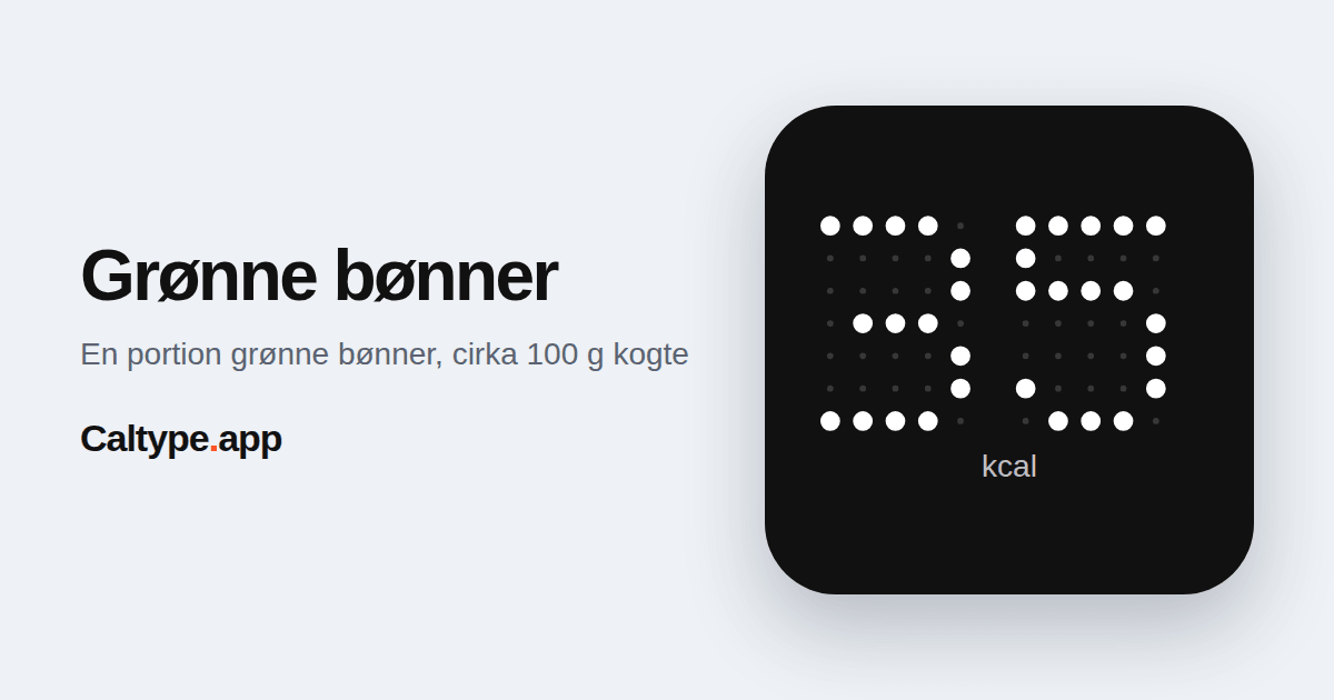Del: Grønne bønner