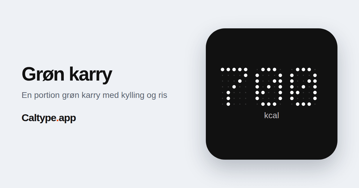 Del: Grøn karry