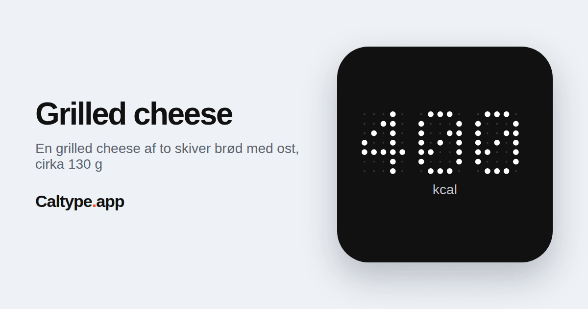 Del: Grilled cheese