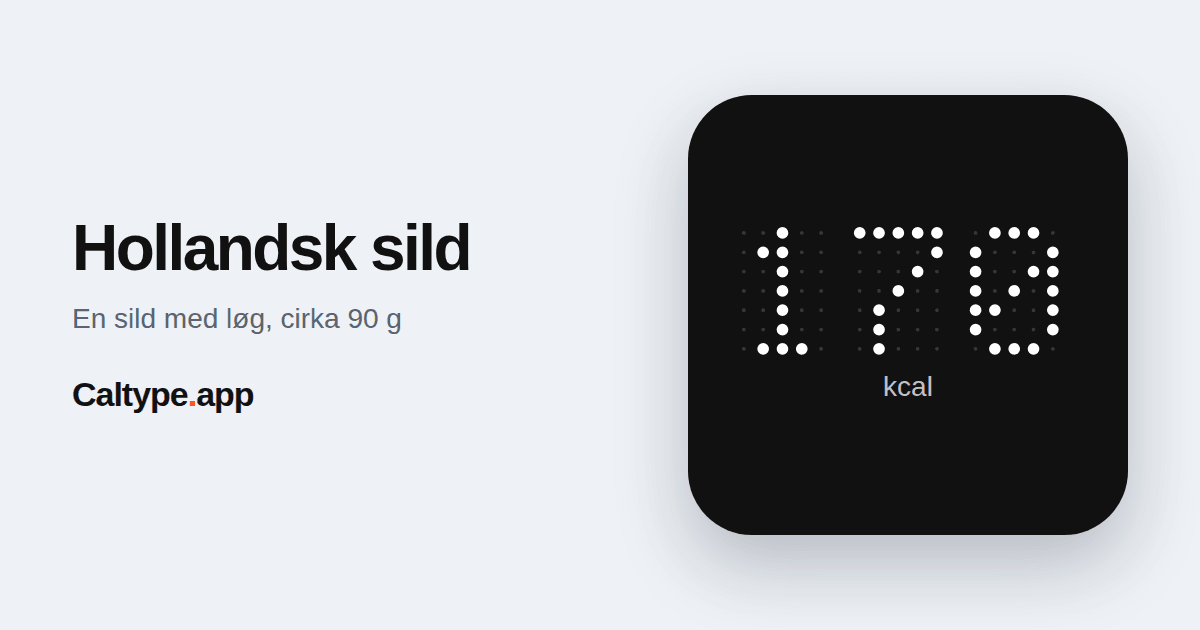 Del: Hollandsk sild