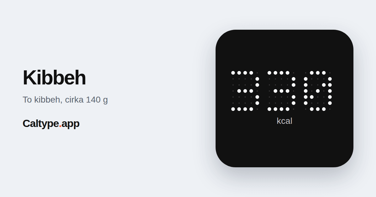 Del: Kibbeh