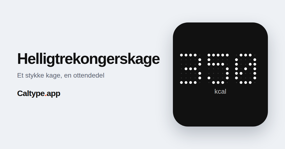 Del: Helligtrekongerskage