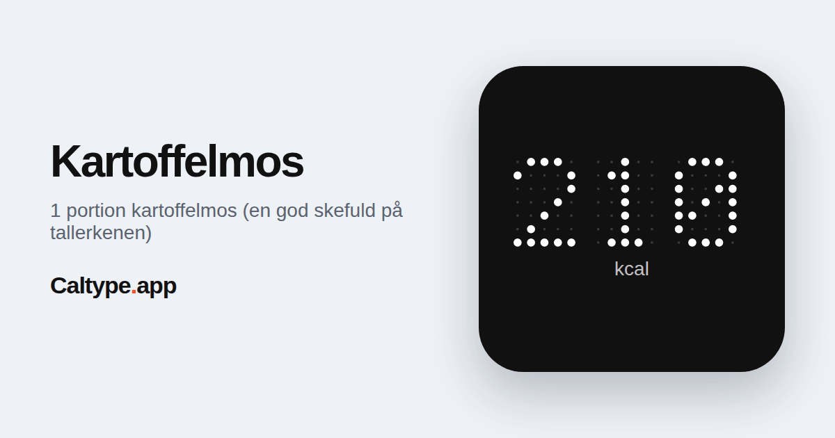Del: Kartoffelmos