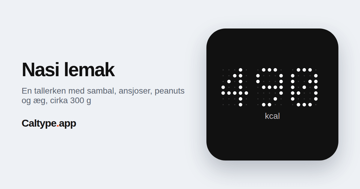 Del: Nasi lemak