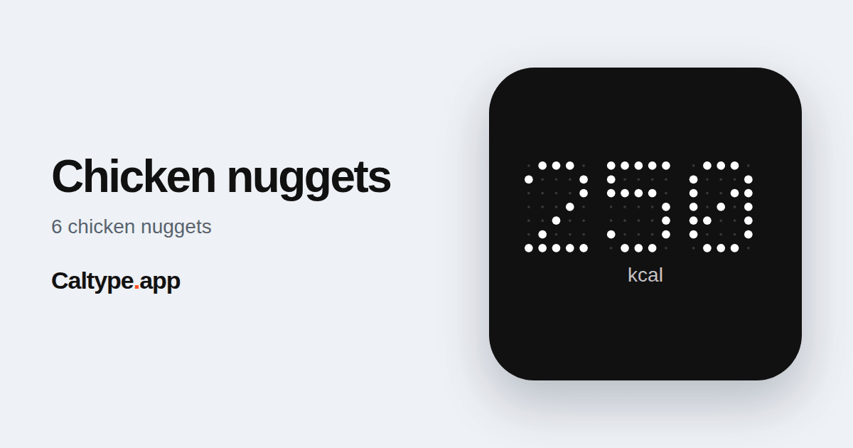 Del: Chicken nuggets