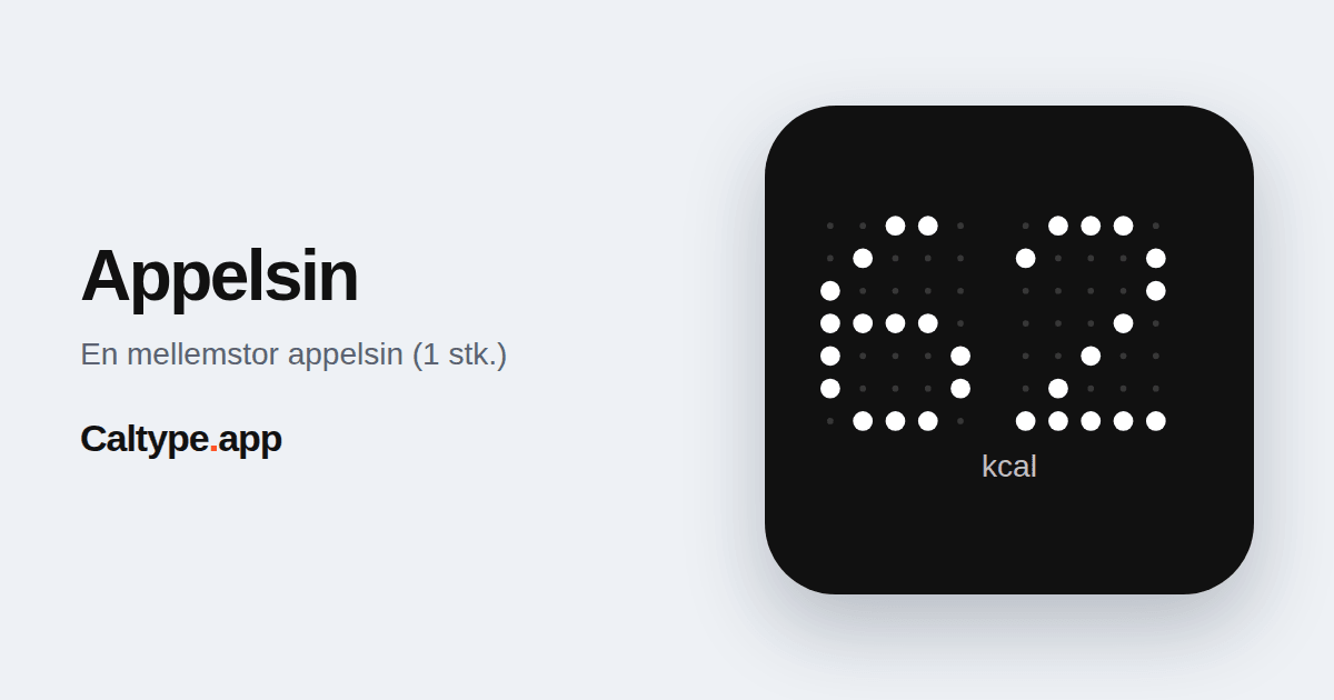 Del: Appelsin