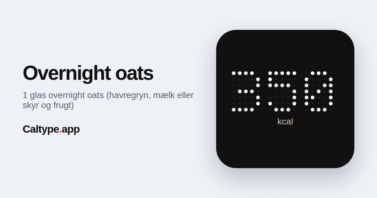 Del: Overnight oats