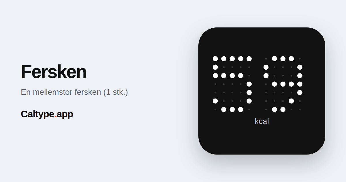 Del: Fersken