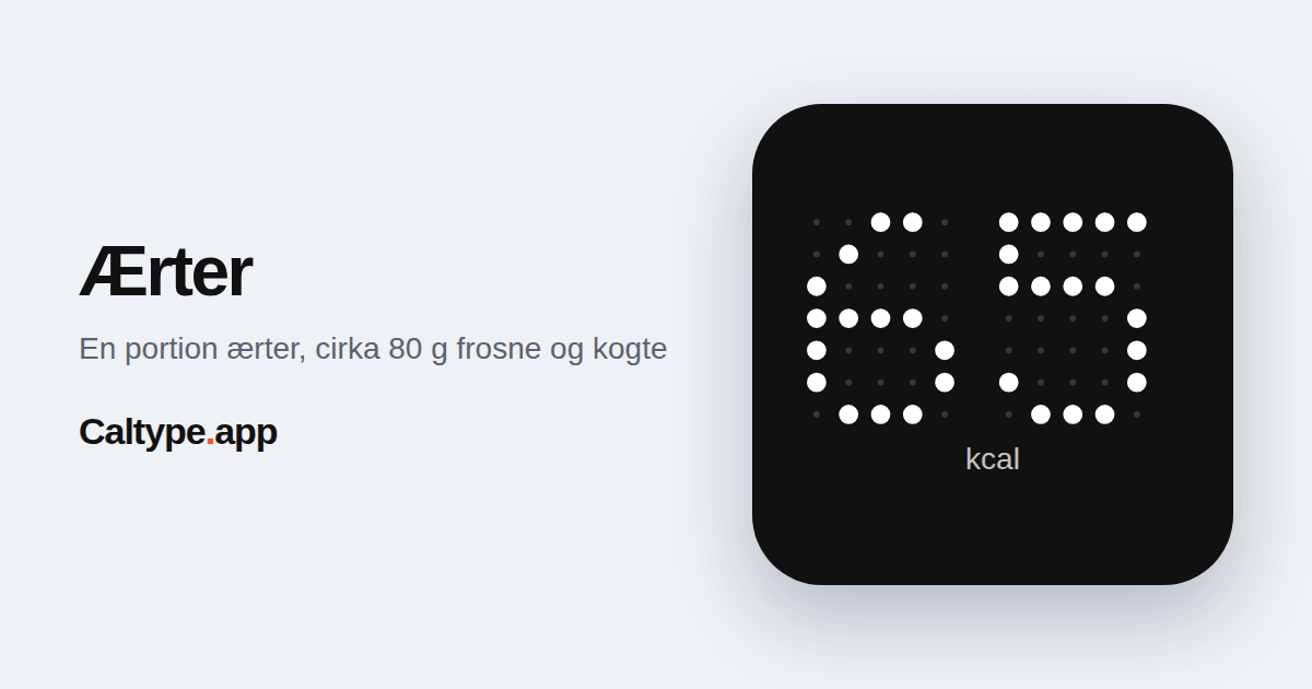 Del: Ærter