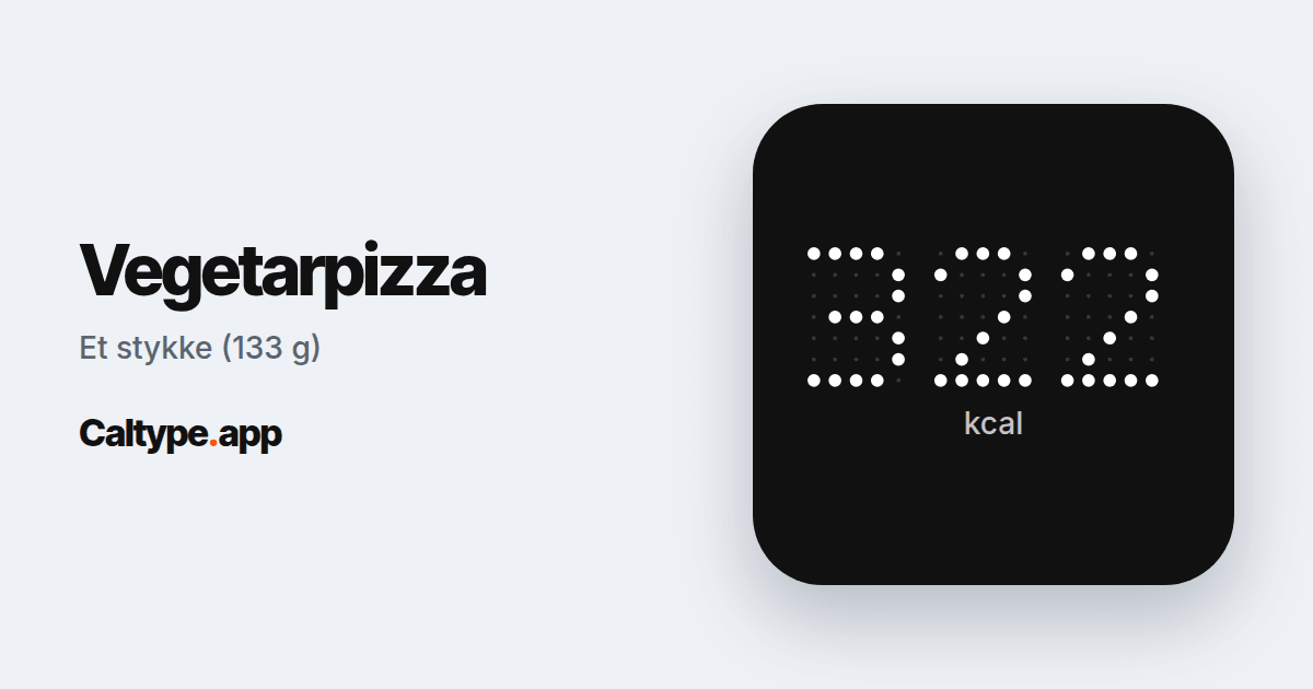 Del: Vegetarpizza