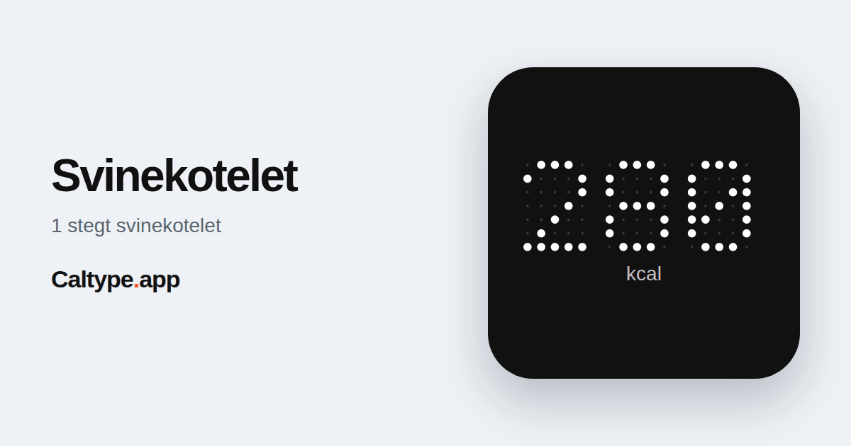 Del: Svinekotelet