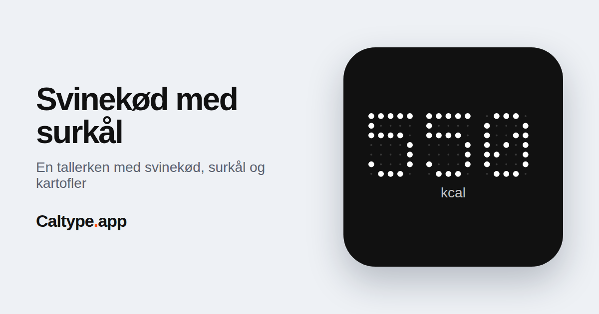 Del: Svinekød med surkål