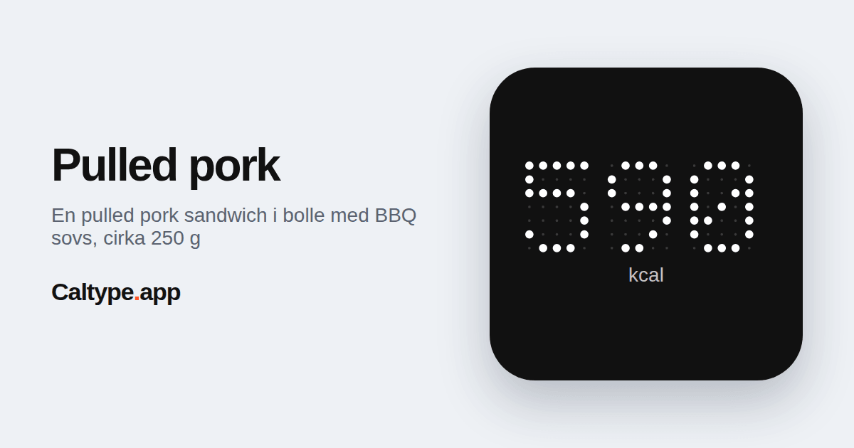 Del: Pulled pork
