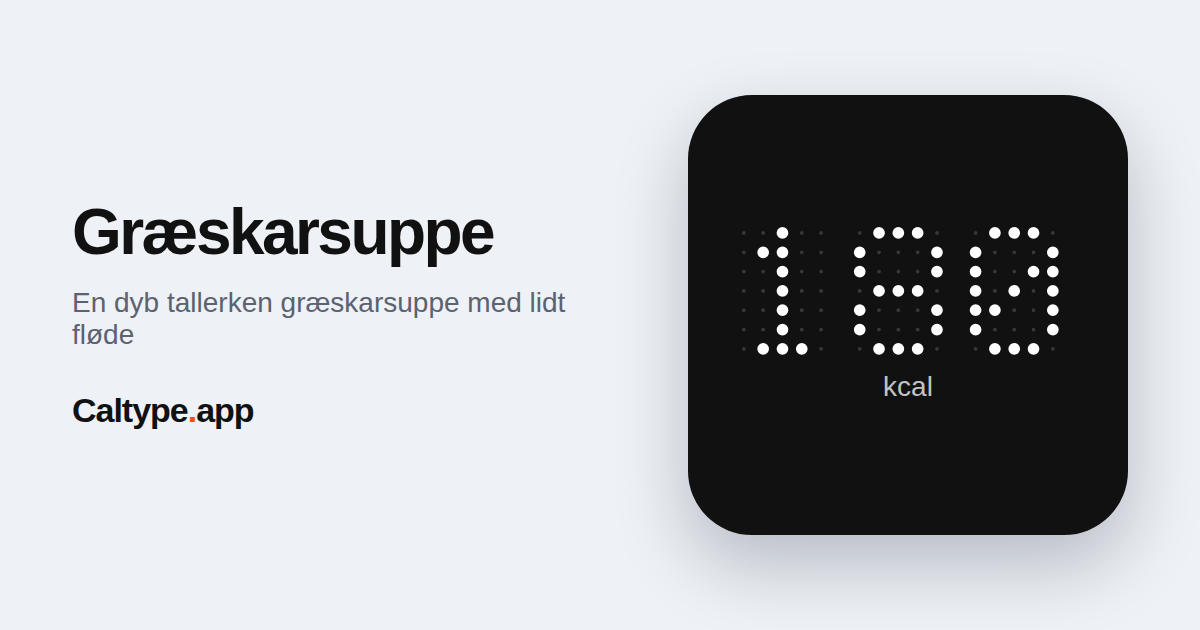 Del: Græskarsuppe