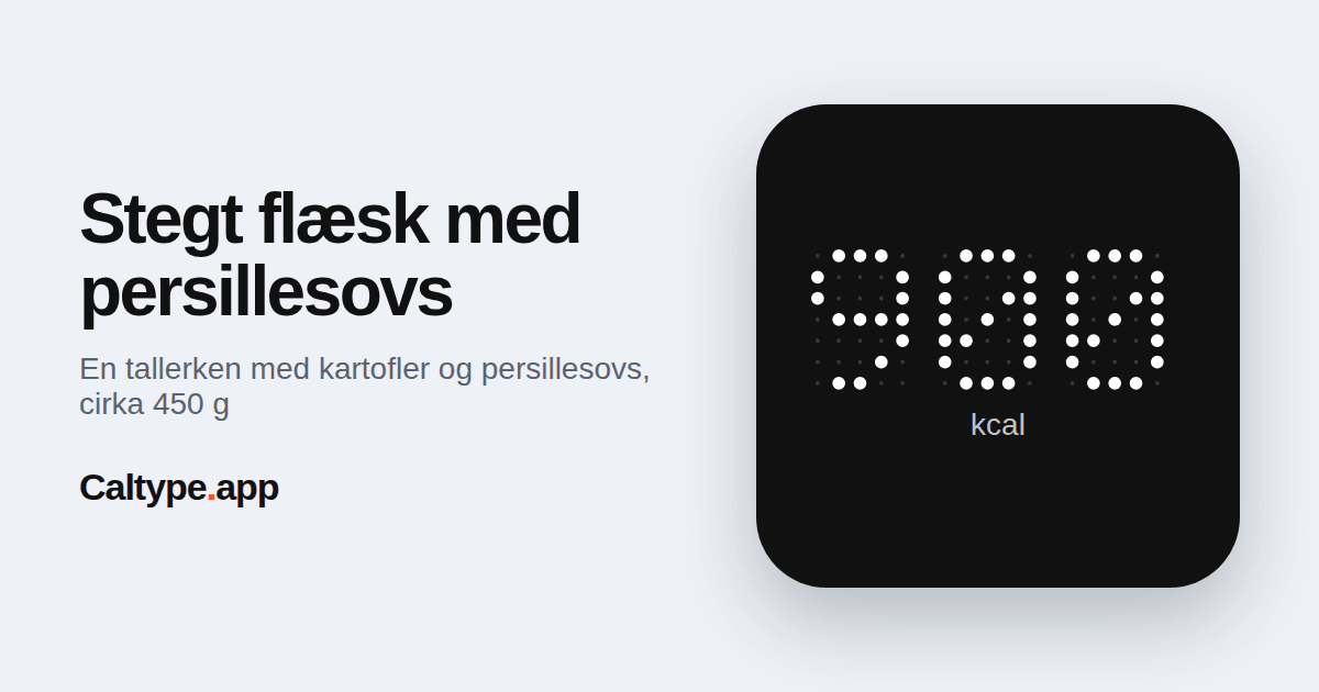 Del: Stegt flæsk med persillesovs