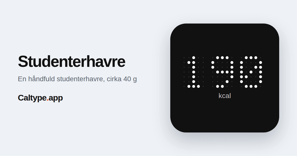 Del: Studenterhavre