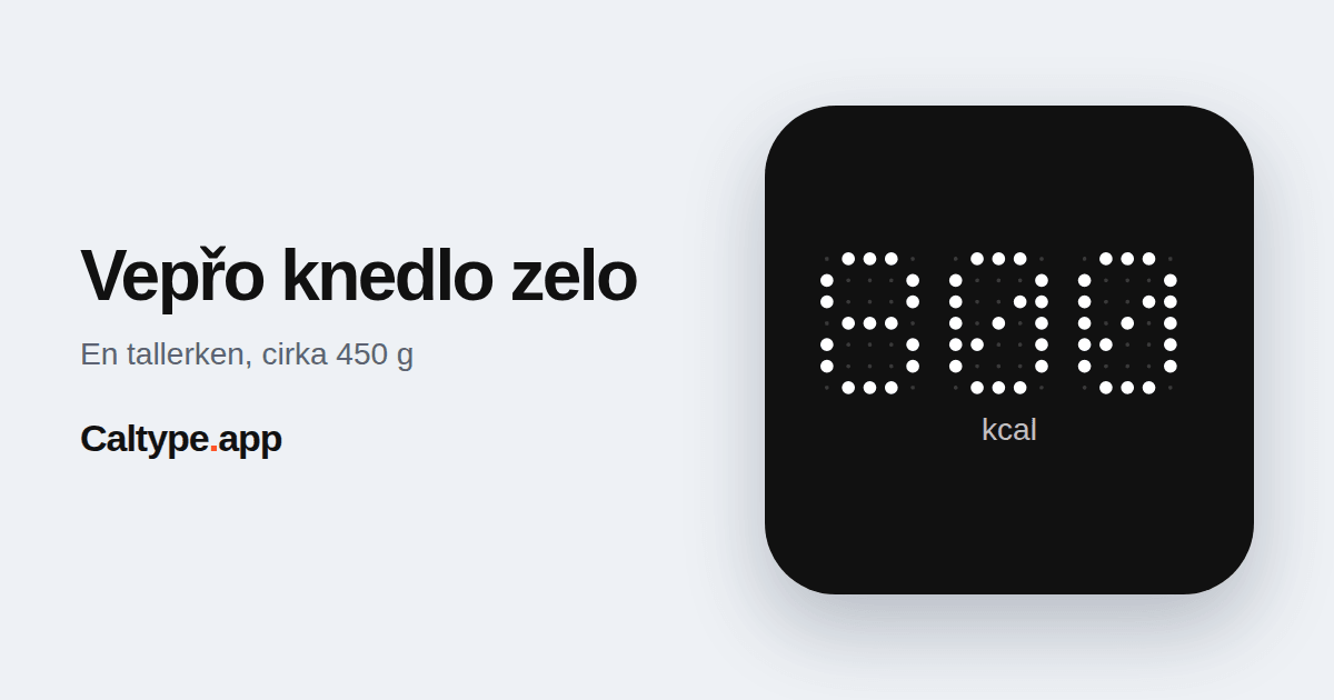 Del: Vepřo knedlo zelo