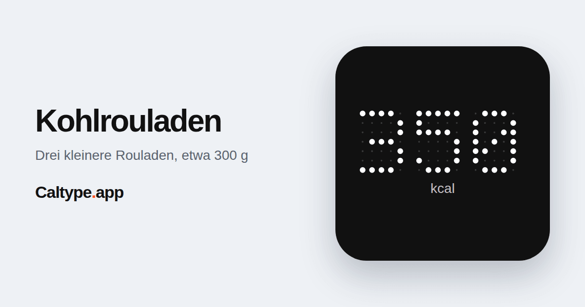 Teilen: Kohlrouladen